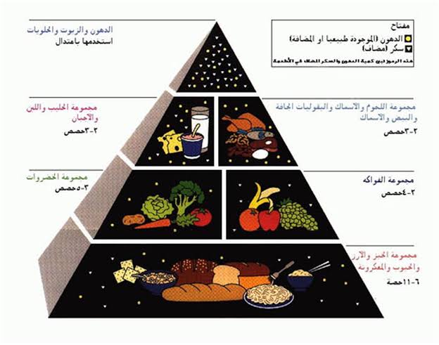 نظام غذائي صحي متكامل , مكونات النظام الغذائى الصحى