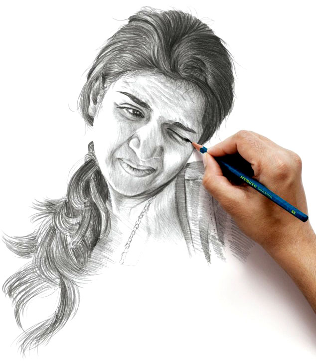 تعلم رسم الاشخاص الحقيقيين - خطوات رسم الاشخاص 2666 4