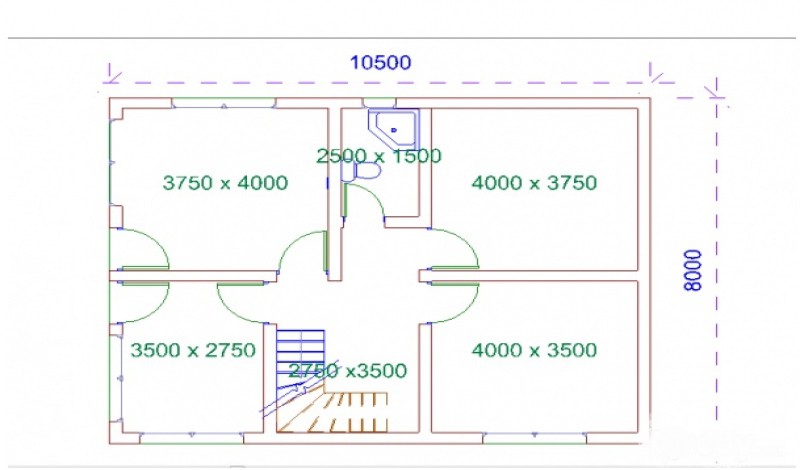 خريطة منزل 80 متر - خرائط منزل 80 متر 1818