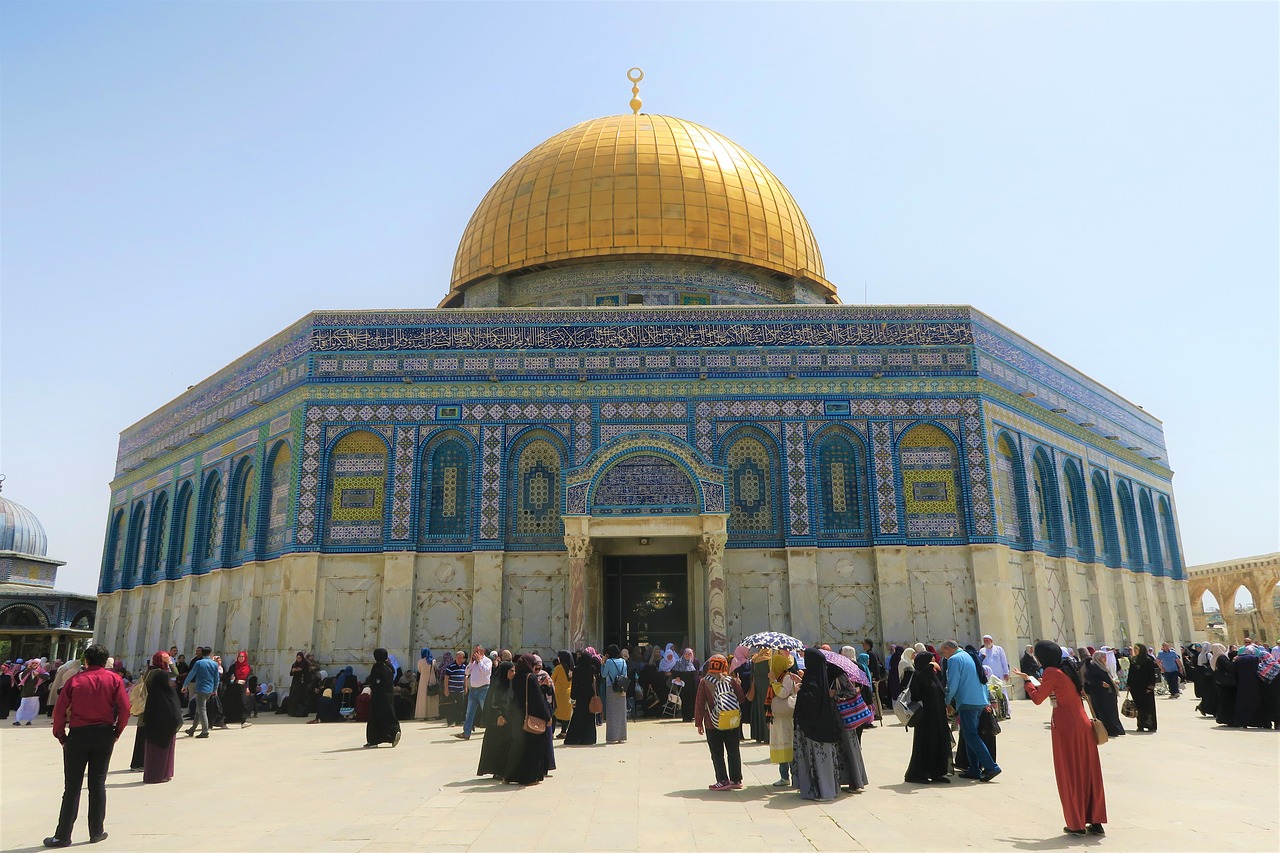 شكل مسجد قبة الصخرة , صور تبرز جمال قبة الصخرة